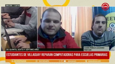 Estudiantes de escuela t&eacute;cnica reparan computadoras para escuelas primarias